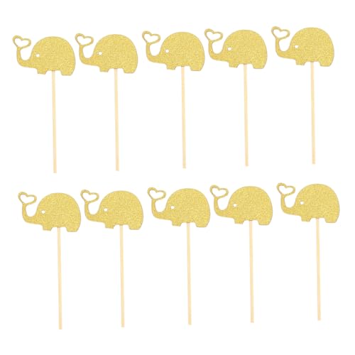 24St party mitgebsel kinder kinderparty mitgebsel obstspieße Elefant Topper Elefantenaufsätze für Cupcakes Karikatur Deckel alles zum Geburtstag einstecken Karte einführen von HOOTNEE