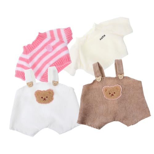 HOOTNEE 2sätze Kleidung Für Plüschbären Suspenders Hosen Und Sweater Für Puppen Und Stofftiere Für Und Fotosessions von HOOTNEE
