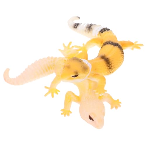 HOOTNEE 2st Simulations-echsenmodell Eidechsenspielzeug Für Actionfigur Reptilienspielzeug Wissenschaftspädagogische Stütze Tierfiguren Spielzeug Statuen Plastik Ornamente Künstlich Kind von HOOTNEE