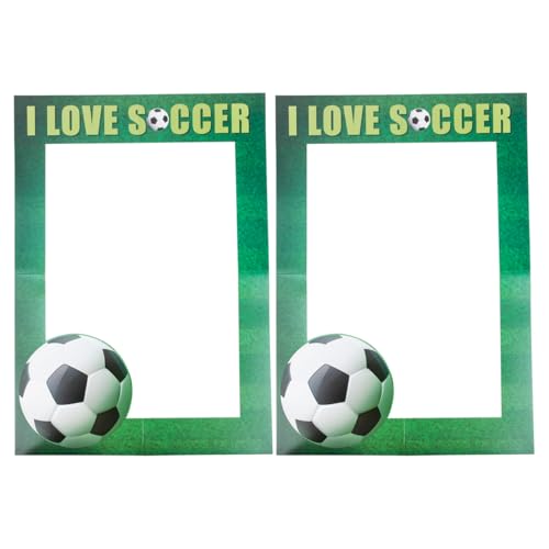 HOOTNEE 2stücke Fußball- Fotorequisiten Handgehaltene Papierrahmen Foto Booth Selfie Rahmen Für Partys Für Fotobühnendekorationen Vielseitige Nutzung Bei Festivals Und Sportevents HOOTNEE 2stücke Fußball- Fotorequisiten Handgehaltene Papierrahmen Foto Booth Selfie Rahmen Für Partys Für Fotobühnendekorationen Vielseitige Nutzung Bei Festivals Und Sportevents von HOOTNEE