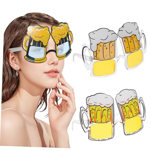 HOOTNEE 3 Paare Hawaiianische Weingläser Lustige Sonnenbrille Party Sonnenbrille dekorative Partygläser Strandparty-Brille Party-Sonnenbrille Foto-Requisite Sonnenbrille aus Kunststoff Abs von HOOTNEE