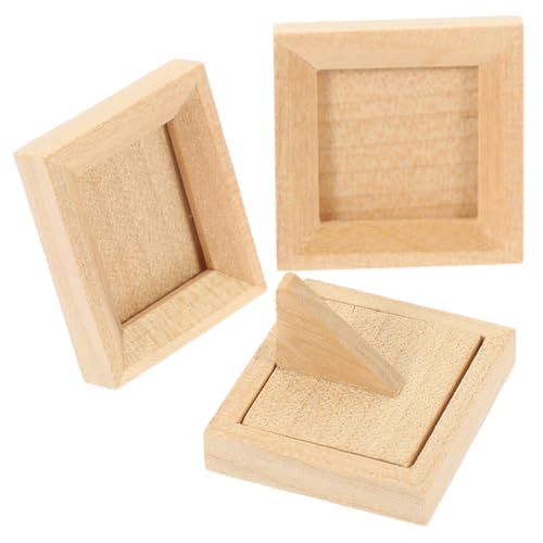 HOOTNEE 3 Stück Holz Bilderrahmen für Puppenhaus Teilig DIY Dekoration Handgefertigte Fotorahmen Vielseitig Einsetzbar für Kleine Fotos Langlebig HOOTNEE 3 Stück Holz Bilderrahmen für Puppenhaus Teilig DIY Dekoration Handgefertigte Fotorahmen Vielseitig Einsetzbar für Kleine Fotos Langlebig von HOOTNEE