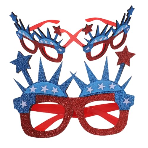 HOOTNEE 3 Stück Patriotische Sonnenbrille mit Design Unabhängigkeitstag Party Zubehör für Amerikanische Feiern Komfortable Passform für Erwachsene Einzigartiger Blickfang HOOTNEE 3 Stück Patriotische Sonnenbrille mit Design Unabhängigkeitstag Party Zubehör für Amerikanische Feiern Komfortable Passform für Erwachsene Einzigartiger Blickfang von HOOTNEE