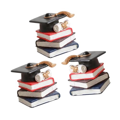 HOOTNEE 3 Stück Phd Hut Buch, Dekorative Cupcake Dekoration, Dessert Ornamente, Cupcake Ornamente, Party Zubehör, Abschluss Dessert Topper, Dekorative Cupcake Topper, Abschluss Kuchen HOOTNEE 3 Stück Phd Hut Buch, Dekorative Cupcake Dekoration, Dessert Ornamente, Cupcake Ornamente, Party Zubehör, Abschluss Dessert Topper, Dekorative Cupcake Topper, Abschluss Kuchen von HOOTNEE