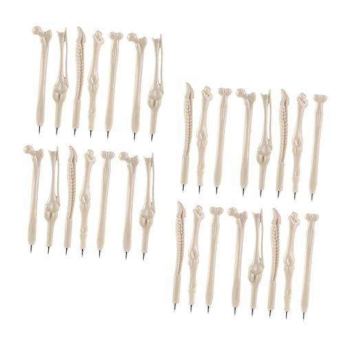 HOOTNEE 30 Stück Knochenstift, Dekorative Kugelschreiber, Mehrfarbiger Stift, Neuartige Kugelschreiber, Einzigartiger Stift, Süße Kugelschreiber, Festival Kugelschreiber, Knochen von HOOTNEE