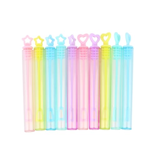 HOOTNEE 30 Stück Teiliges Mini Seifenblasen Stab Leere Bunte Flaschen mit Herz und Design Tragbare Bubble Wand Behälter für Hochzeit Geburtstag Party Mitgebsel ohne Zufällige Farbe von HOOTNEE