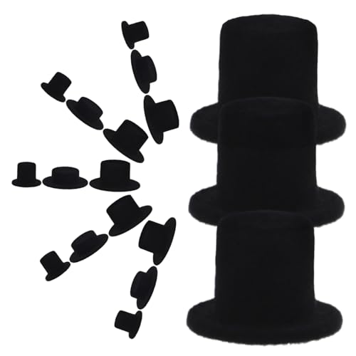 HOOTNEE 30 Stück Teiliges Miniatur Clownshüte aus Schwarzem Velours Leichte Vielseitige Mini Hüte für DIY Dekorationen für Halloween Partys Puppen Bastelprojekte und Festliche Anlässe HOOTNEE 30 Stück Teiliges Miniatur Clownshüte aus Schwarzem Velours Leichte Vielseitige Mini Hüte für DIY Dekorationen für Halloween Partys Puppen Bastelprojekte und Festliche Anlässe von HOOTNEE