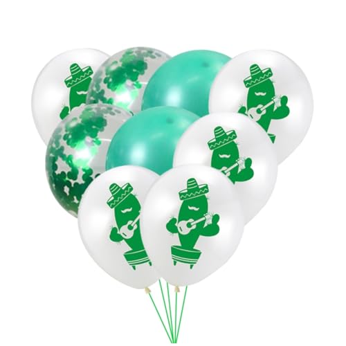 HOOTNEE 30-teiliges Set Hawaiianische Ballons Luftballons Hawaiianische Tropische Partyballons Hawaii-partyballon Kaktus von HOOTNEE