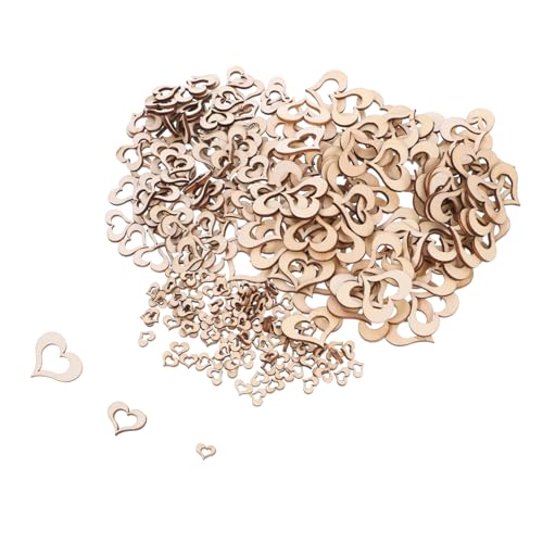 HOOTNEE 300 Stück Kleine Herzförmige Holzhandwerke, Herzförmiges Ornament, DIY Herz Ornamente, Herzausschnitte, DIY Bastelzubehör, Herzförmige Akzente, Holz Herzform Ornament, HOOTNEE 300 Stück Kleine Herzförmige Holzhandwerke, Herzförmiges Ornament, DIY Herz Ornamente, Herzausschnitte, DIY Bastelzubehör, Herzförmige Akzente, Holz Herzform Ornament, von HOOTNEE