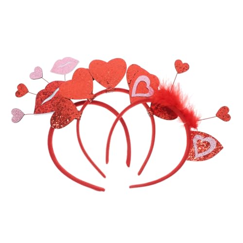 HOOTNEE Pailletten-herz-stirnband Für Frauen Valentinstag Party Kopfbedeckung Haarband von HOOTNEE