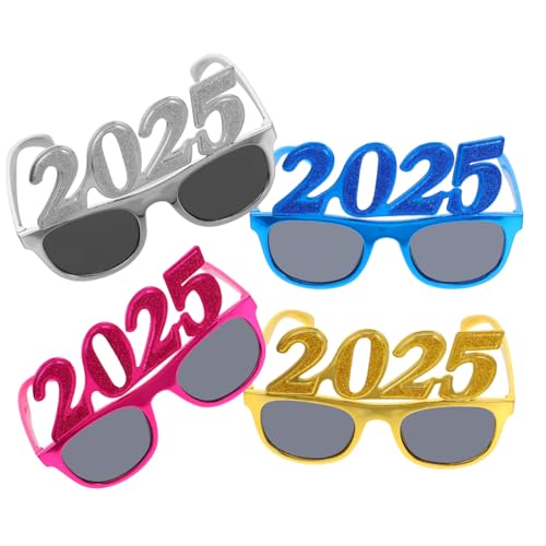 HOOTNEE 4 Lustige Sonnenbrillen Mit Dem Thema 2025, Neujahrsbrillen, Partybrillen Requisiten, Zahlenbrillen, Foto Requisiten, Festivalbrillen 2025, Modellierbrillen 2025, Foto Requisiten, HOOTNEE 4 Lustige Sonnenbrillen Mit Dem Thema 2025, Neujahrsbrillen, Partybrillen Requisiten, Zahlenbrillen, Foto Requisiten, Festivalbrillen 2025, Modellierbrillen 2025, Foto Requisiten, von HOOTNEE
