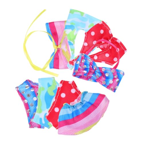 HOOTNEE 4 Sets Babypuppenkleidung Badeanzug Puppen Strandanzüge Mädchenpuppe Wasserpuppe Wasser Outfits Puppen Sommerkleidung Kleidung Für Puppen Sommerpuppe Bikini Puppen Strandkleidung von HOOTNEE