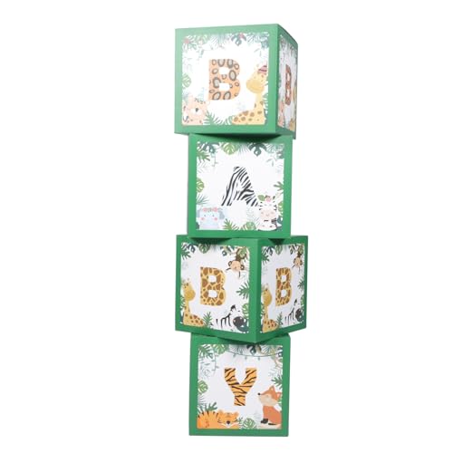 HOOTNEE 4 Stück Boxen Babybox Babypartyzubehör Luftballons Boxen Für Party Babyparty Luftballons Boxen Party Layout Boxen Party Luftballons Boxen Dekorative Luftballons Boxen Ballonboxen von HOOTNEE