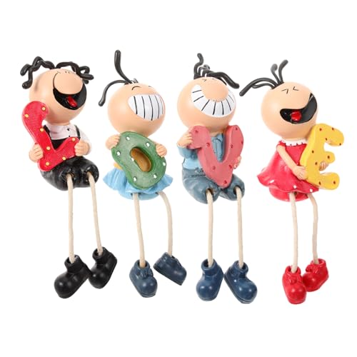 HOOTNEE 4 Stück Süße Hängende Puppenfiguren aus Harz Dekorative Ornamente für Valentinstag Geschenkidee für Zuhause Tischdekoration für Festliche Anlässe HOOTNEE 4 Stück Süße Hängende Puppenfiguren aus Harz Dekorative Ornamente für Valentinstag Geschenkidee für Zuhause Tischdekoration für Festliche Anlässe von HOOTNEE