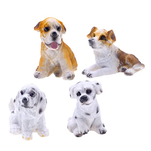 HOOTNEE 4 Stück Teiliges Figuren Resin Haustier Ornamente für Puppenhaus Garten Bonsai Dekoration Perfektes HOOTNEE 4 Stück Teiliges Figuren Resin Haustier Ornamente für Puppenhaus Garten Bonsai Dekoration Perfektes von HOOTNEE