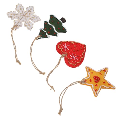 HOOTNEE 4 Stück Weihnachtsbaumschmuck Anhänger, Weihnachtskugel Anhänger, Weihnachtsbaum Anhänger, Weihnachtsfeier Ornamente, Weihnachtsanhänger, Hängende Dekorationen, Weihnachtsbedarf HOOTNEE 4 Stück Weihnachtsbaumschmuck Anhänger, Weihnachtskugel Anhänger, Weihnachtsbaum Anhänger, Weihnachtsfeier Ornamente, Weihnachtsanhänger, Hängende Dekorationen, Weihnachtsbedarf von HOOTNEE