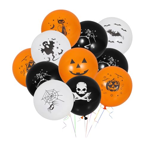 50 Stück halloween luftballons halloween ballons Halloween party decorations for table Luftballons für Halloween Halloween-Party-Ballon Modellieren schmücken Partybedarf von HOOTNEE