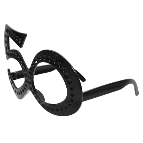 HOOTNEE 6 Stück Brille Zum 50. Geburtstag 50. Lustige Geburtstagsbrille Feier Party Gläser Neuheit Geburtstagsbrille Happy Birthday Party Brille Geburtstagsfoto Requisiten Schwarz Plastik HOOTNEE 6 Stück Brille Zum 50. Geburtstag 50. Lustige Geburtstagsbrille Feier Party Gläser Neuheit Geburtstagsbrille Happy Birthday Party Brille Geburtstagsfoto Requisiten Schwarz Plastik von HOOTNEE