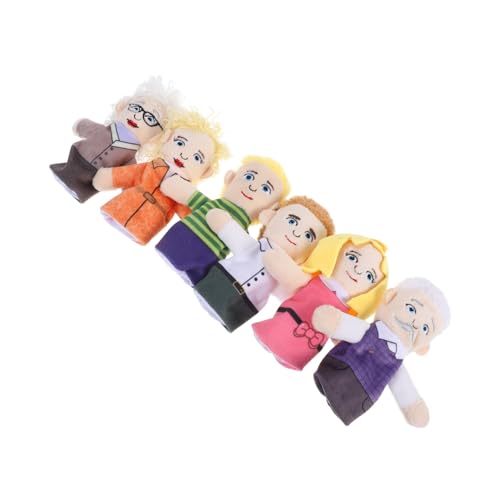 HOOTNEE 6 Stück Familien Fingerpuppen Set Teiliges Weiches Plüschspielzeug für Interaktives Geschichtenerzählen Pädagogisches Fingerpuppenspielzeug Party HOOTNEE 6 Stück Familien Fingerpuppen Set Teiliges Weiches Plüschspielzeug für Interaktives Geschichtenerzählen Pädagogisches Fingerpuppenspielzeug Party von HOOTNEE