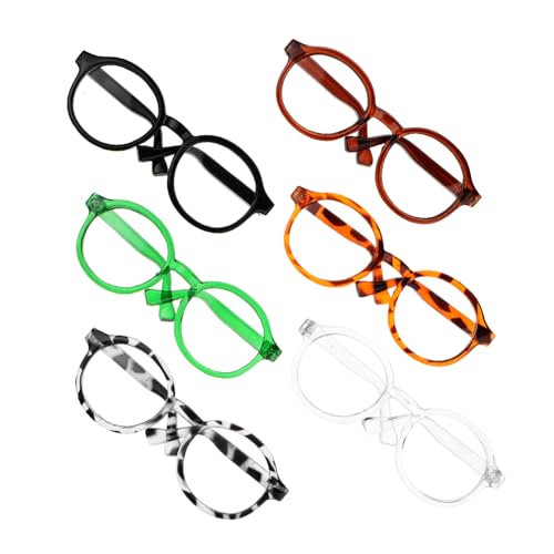 HOOTNEE 6 Stück Teiliges Puppenbrillen Zubehör Mini Sonnenbrillen für Puppen Stylishe Brillen für Rollenspiele für Puppenoutfits Perfektes von HOOTNEE
