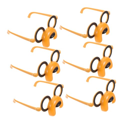 HOOTNEE 6 Stück Welpenbrille Geburtstagsparty-brille Hundebrillenhalter Kinderglas Tierische Partygeschenke Brille Funny Props Party Party Vorgetäuschte Brille Für Kleinkinder Plastik von HOOTNEE