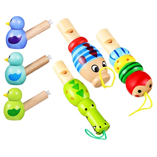 HOOTNEE 6St Cartoon-Vogelpfeife kinder holzspielzeug party geschenke für kinder Kinderspielzeug Trompetenspielzeug Spielzeug für Kleinkinder Musikspielzeug für Babys Kinder pfeifen Tier von HOOTNEE