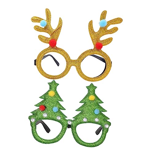 HOOTNEE 6st Weihnachtsbrille Für Kinder Bulk-sonnenbrillen Für Kinder Partybrille Für Kinder Kind Sonnenbrille Weihnachtsfeier Brille Brillenkostüm Für Weihnachten Erwachsener Geweih von HOOTNEE