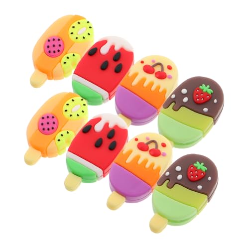 HOOTNEE 8 Stück Kreative Eiscreme Radiergummis Süße Popsicle Radierer für Schulsachen und Schreibwaren Partygeschenke und Belohnungen für Klassenzimmer HOOTNEE 8 Stück Kreative Eiscreme Radiergummis Süße Popsicle Radierer für Schulsachen und Schreibwaren Partygeschenke und Belohnungen für Klassenzimmer von HOOTNEE