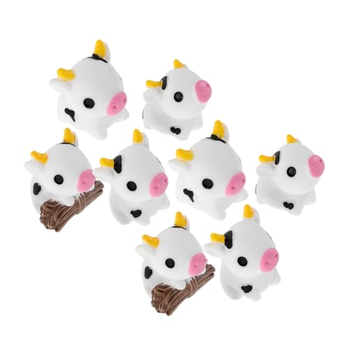HOOTNEE 8 Stück Teiliges Kuhfiguren aus Harz für Garten Dekorationen Niedliche Farm Tiere für DIY Terrarien und Kuchen Toppers Realistische Kleine Kühe für Bastelarbeiten und HOOTNEE 8 Stück Teiliges Kuhfiguren aus Harz für Garten Dekorationen Niedliche Farm Tiere für DIY Terrarien und Kuchen Toppers Realistische Kleine Kühe für Bastelarbeiten und von HOOTNEE