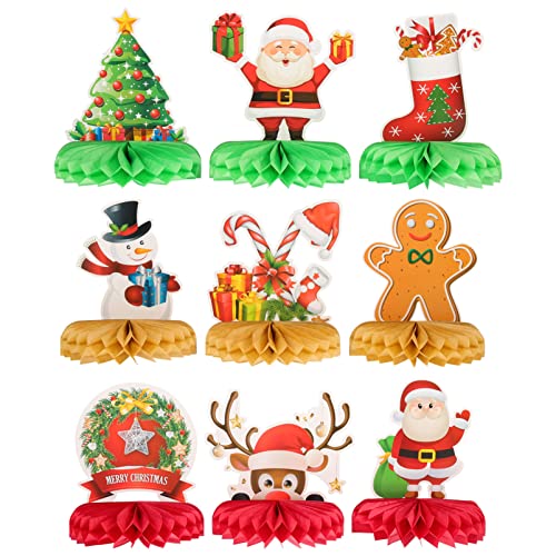 HOOTNEE 9-teiliges Papierwabendekor Tischdekoration Für Weihnachts-feiern Weihnachts-Layout-Requisiten Wabenball-Design Und Garten-Dekoration Party-hängedekor HOOTNEE 9-teiliges Papierwabendekor Tischdekoration Für Weihnachts-feiern Weihnachts-Layout-Requisiten Wabenball-Design Und Garten-Dekoration Party-hängedekor von HOOTNEE