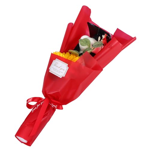 HOOTNEE Abschlussbär Blumenstrauß mit Doktorhut und Sonnenblumen Kuscheltier Bouquet für Abschlussfeier Geschenkidee für Absolventen Weiche Materialien Design Langlebig HOOTNEE Abschlussbär Blumenstrauß mit Doktorhut und Sonnenblumen Kuscheltier Bouquet für Abschlussfeier Geschenkidee für Absolventen Weiche Materialien Design Langlebig von HOOTNEE