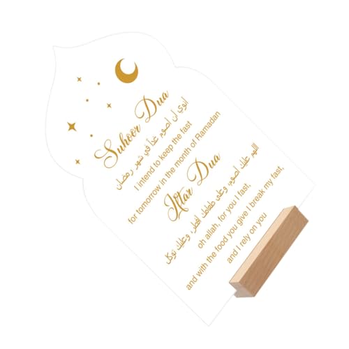 HOOTNEE Acryl Tisch Mittelstück Dekoration, Eid Tischplatte, Eid Mubarak Dekoration, Eid Dekoration, Home Eid Schild, Eid Tischdekor, Eid Mubarak Tischdekorationen, Tischschild HOOTNEE Acryl Tisch Mittelstück Dekoration, Eid Tischplatte, Eid Mubarak Dekoration, Eid Dekoration, Home Eid Schild, Eid Tischdekor, Eid Mubarak Tischdekorationen, Tischschild von HOOTNEE