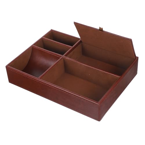 HOOTNEE Aufbewahrungsbox Aus Leder, Halskettenhalter, Schmuckschatullen Für Uhren, Kommodenzubehör, Armbandboxen, Schmuckaufbewahrungskoffer, Kleine Schmuckschatullen, Nachttisch HOOTNEE Aufbewahrungsbox Aus Leder, Halskettenhalter, Schmuckschatullen Für Uhren, Kommodenzubehör, Armbandboxen, Schmuckaufbewahrungskoffer, Kleine Schmuckschatullen, Nachttisch von HOOTNEE