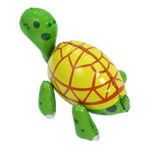 HOOTNEE Aufblasbare Schildkröte Niedliches Tierdeko für Partys Babypartys Karneval Hochzeiten und Besondere Anlässe Aluminiumfolie Langlebig und Auffällig von HOOTNEE