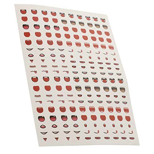 HOOTNEE Cartoon Mund Sticker Bogen Bunte DIY Aufkleber für Figuren Clay Puppen Basteln Papier Aufkleber Langlebig Vielseitig Einsetzbar HOOTNEE Cartoon Mund Sticker Bogen Bunte DIY Aufkleber für Figuren Clay Puppen Basteln Papier Aufkleber Langlebig Vielseitig Einsetzbar von HOOTNEE