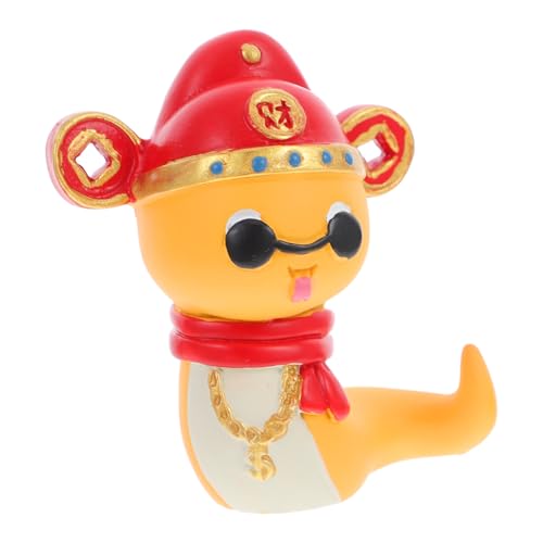 HOOTNEE Chinesische Neujahrs-schlangenfigur, Tischdekoration, Jahr Der Schlange, Glücksornament, Schlangenfigur, Frühlingsfest-Dekoration, Schlangenstatue Für Heim- Und Bürodekoration HOOTNEE Chinesische Neujahrs-schlangenfigur, Tischdekoration, Jahr Der Schlange, Glücksornament, Schlangenfigur, Frühlingsfest-Dekoration, Schlangenstatue Für Heim- Und Bürodekoration von HOOTNEE