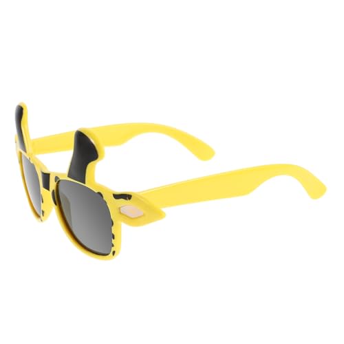 HOOTNEE Gelbe Giraffen Partybrille aus Lustige Tierkostüm Sonnenbrille für Kindergeburtstag Jungel Design Foto Requisite Vielseitiges Accessoire für Fasching Hochzeit Cosplay von HOOTNEE