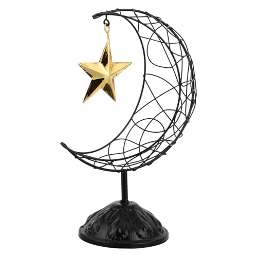 HOOTNEE Halbmond Metallornamente, Party, Mitte, Festival, Mubarak, Eid, Zuhause, Islamische Versorgung, Desktop, Hohl, Wohnen, Tischplatte, Mond Und Stern, Ornament, Eisenkunst, von HOOTNEE