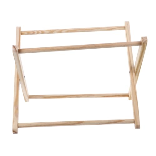 HOOTNEE Handgefertigtes Faltbares Aufbewahrungsregal aus Holz mit Stabilem Stand Praktischer Desktop Organizer für Zeitschriften Bücher und Dokumente für Büro und Zuhause von HOOTNEE