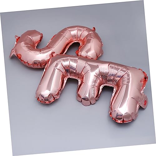 HOOTNEE Happy Anniversary Buchstaben Luftballons Set Roségold Folienballons Dekorative Jubiläumsdeko für Hochzeit Party Vielseitig Einsetzbar Langlebig und Auffällig von HOOTNEE