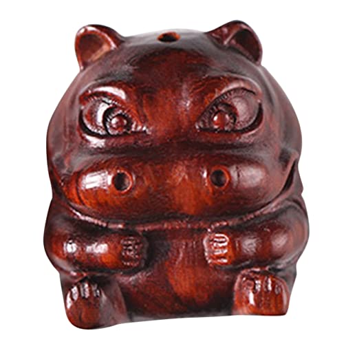 HOOTNEE Holzfigur Eines Hippos Handgeschnitzte Dekoration Für Schreibtisch Und Zuhause Kleiner Schlüsselanhänger Aus Rosenholz Einzigartiges Für Freunde Und Familie HOOTNEE Holzfigur Eines Hippos Handgeschnitzte Dekoration Für Schreibtisch Und Zuhause Kleiner Schlüsselanhänger Aus Rosenholz Einzigartiges Für Freunde Und Familie von HOOTNEE