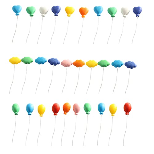 HOOTNEE Mini- - -Set 30-teilig Miniatur-Luftballons Simulation Mini-Ballon-Ornament Miniatur-Ballon Für Den Garten von HOOTNEE