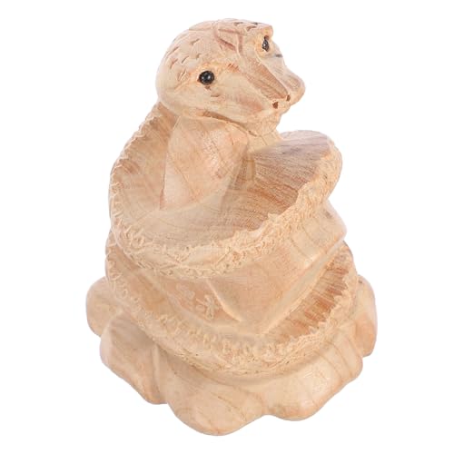 HOOTNEE Miniatur Holzschlange Figurine Handgeschnitzte Schlangenstatue Für Jahr Tischdekoration Lebensechte Holzskulptur Für Feng Shui Und Wohnkultur HOOTNEE Miniatur Holzschlange Figurine Handgeschnitzte Schlangenstatue Für Jahr Tischdekoration Lebensechte Holzskulptur Für Feng Shui Und Wohnkultur von HOOTNEE