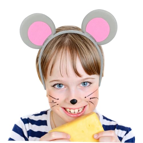 HOOTNEE Niedliches Mausohren Haarband aus Weichem Komfortabel und Langlebig Vielseitiges Kostümzubehör für Erwachsene für Party Karneval Cosplay und Bühnenauftritte von HOOTNEE