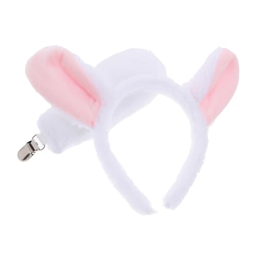 HOOTNEE Niedliches Schafkostüm Set mit Verstellbarem Plüsch Ohr Haarreif und Flauschiges Tierkostüm für Erwachsene für Karneval Party und Cosplay von HOOTNEE