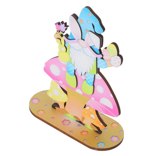 HOOTNEE Osterdekorationen Frühlingstischdeko Hasenfigur Etagerentablett Osterdeko Ostern Holztischdekoration Holz Osterschilder Ostern Holztischschild Ostern Holzschild von HOOTNEE