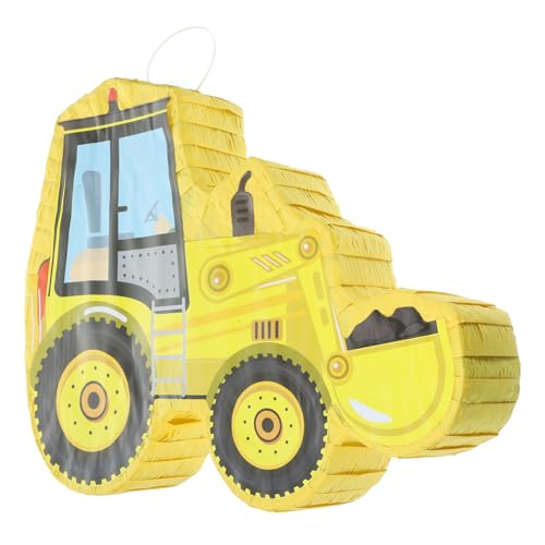 Piñata Partyzubehör komfetti Pinata aus Papierreifen Pinata zum Bauen für Kinder Geburtstagsdekoration Automobil handgefertigte Pinata aus Papier Spielstütze Karton Traktor Ballon von HOOTNEE