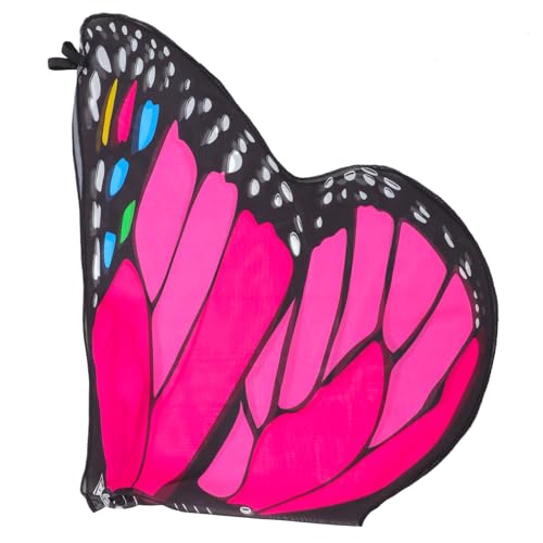 HOOTNEE Schmetterlings-umhang Mantel Cosplay-zubehör Halloween-schmetterlingskostüm Schmetterlingsflügel Kostüm Cosplay Schmetterlingsflügel Kleiner Schmetterling Chiffon Kind Fee von HOOTNEE