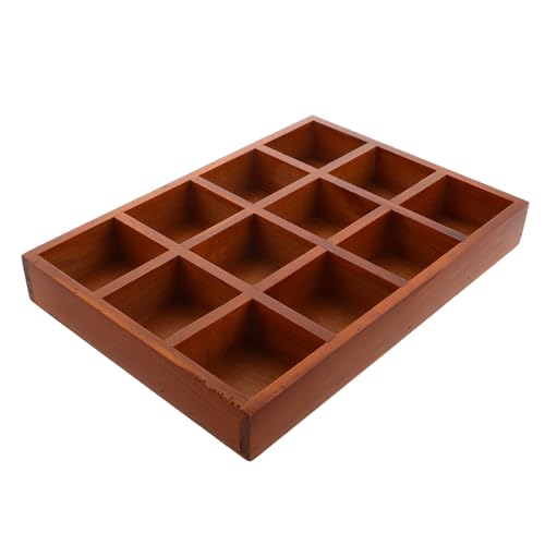 HOOTNEE Vintage Holz Aufbewahrungsbox mit Fächern Organizer für Schmuck Kosmetik und Kleine Gegenstände Platzsparend für Schreibtische und Kommoden Stilvolles Retro Design HOOTNEE Vintage Holz Aufbewahrungsbox mit Fächern Organizer für Schmuck Kosmetik und Kleine Gegenstände Platzsparend für Schreibtische und Kommoden Stilvolles Retro Design von HOOTNEE
