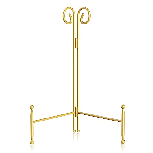 HOPEME Tellerständer, 15,2 cm, 1 Stück, goldfarben, Staffelei für Tisch, Display-Halter für Bild, Fotorahmen, dekorative Teller, Schale und Hochzeitsstaffelei HOPEME Tellerständer, 15,2 cm, 1 Stück, goldfarben, Staffelei für Tisch, Display-Halter für Bild, Fotorahmen, dekorative Teller, Schale und Hochzeitsstaffelei von HOPEME